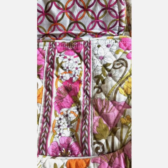 Vera Bradley Tea Garden Crossbody Bag Medium Multicolor Floral Retired Purse - Picture 10 of 10